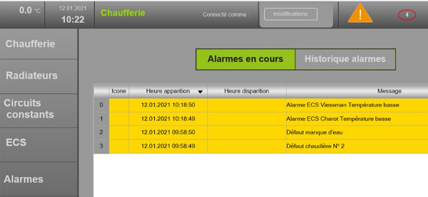 alarmes gtc