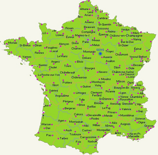 carte de france